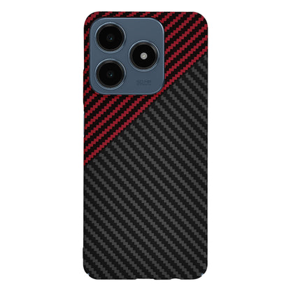 Maska za Realme C63 / C61, Techsuit, Carbonite FiberShell, Crno Crvena