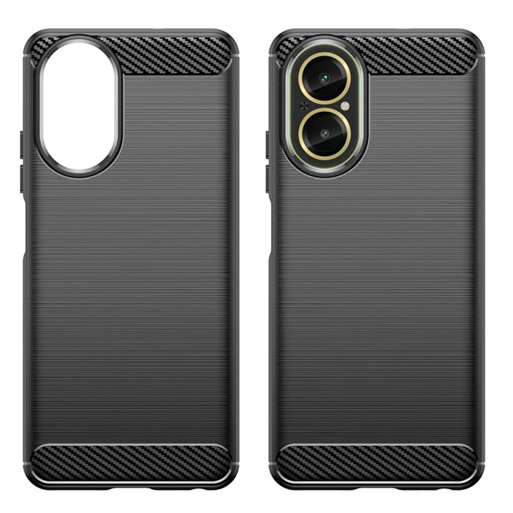 Maska za Realme C67 4G, Techsuit, Karbon, Crna