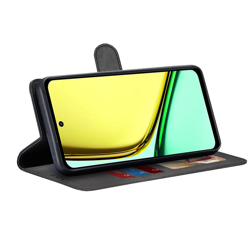 Futrola za Realme C67 4G, Techsuit, Diary Book, Crna
