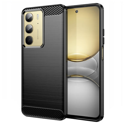 Maska za Realme C75 5G / 14x, Techsuit, Karbon, Crna
