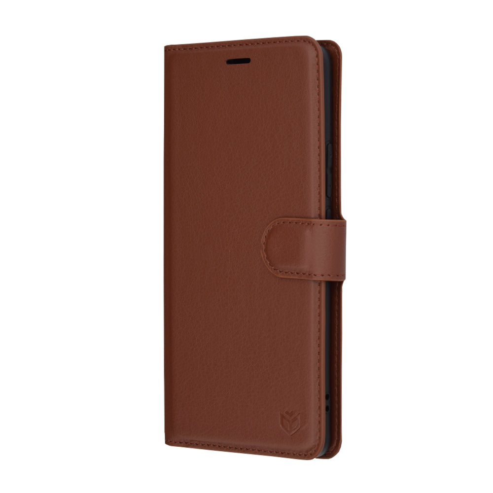 Futrola za Realme GT 6T / GT 6, Techsuit, Kožna Folio, Smeđa