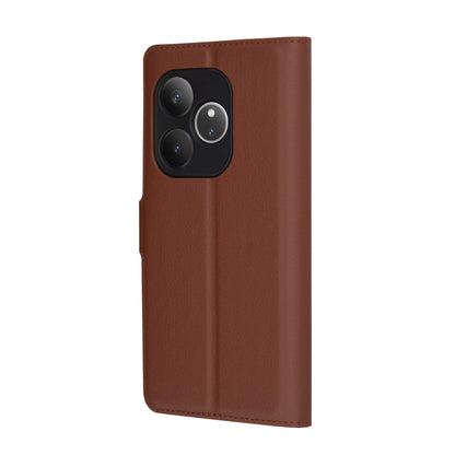 Futrola za Realme GT 6T / GT 6, Techsuit, Kožna Folio, Smeđa