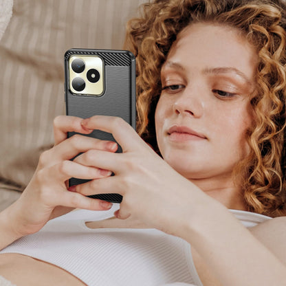 Maska za Realme Note 50 / C51, Techsuit, Karbon, Crna