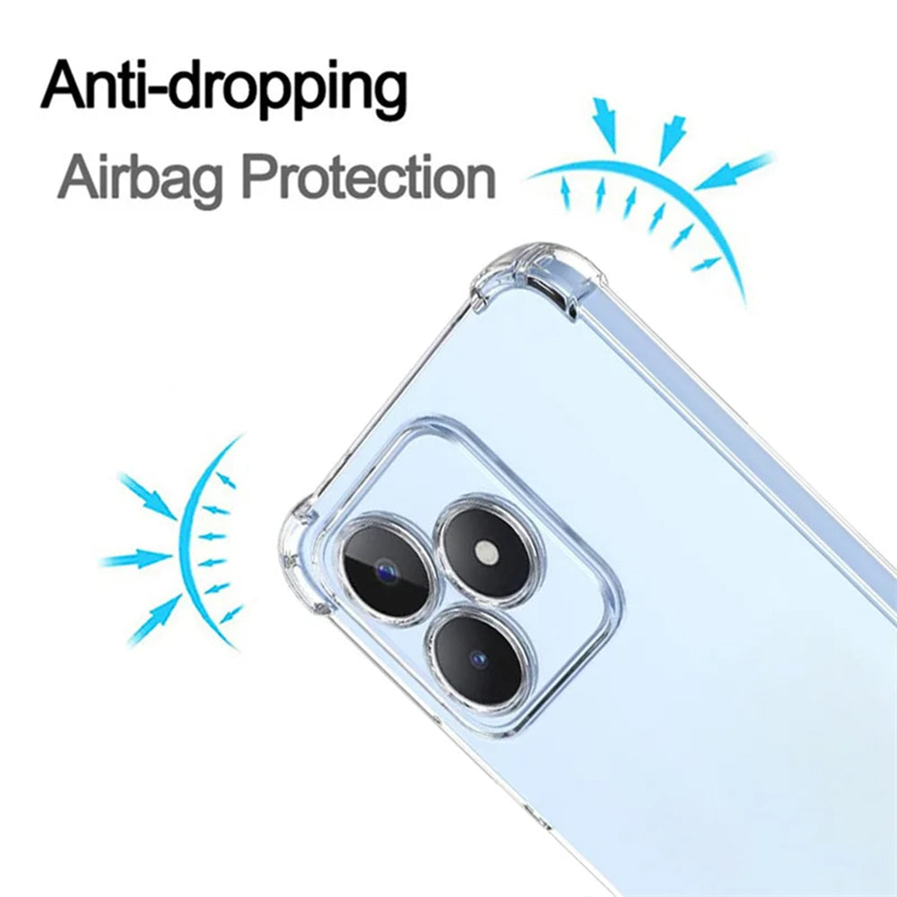 Maska za Realme Note 50 / C51, Techsuit, Shockproof Clear, Prozirna