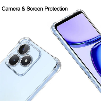 Maska za Realme Note 50 / C51, Techsuit, Shockproof Clear, Prozirna