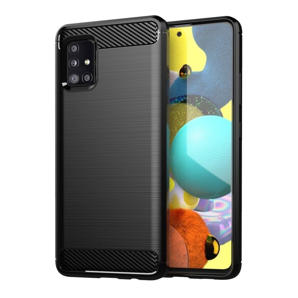Maska za Samsung Galaxy A71 A715, OEM, Karbon, Crna