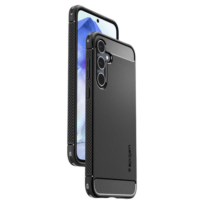 Futrola za Samsung Galaxy A55 5G A556, Spigen, Rugged Armor, Crna ACS07500