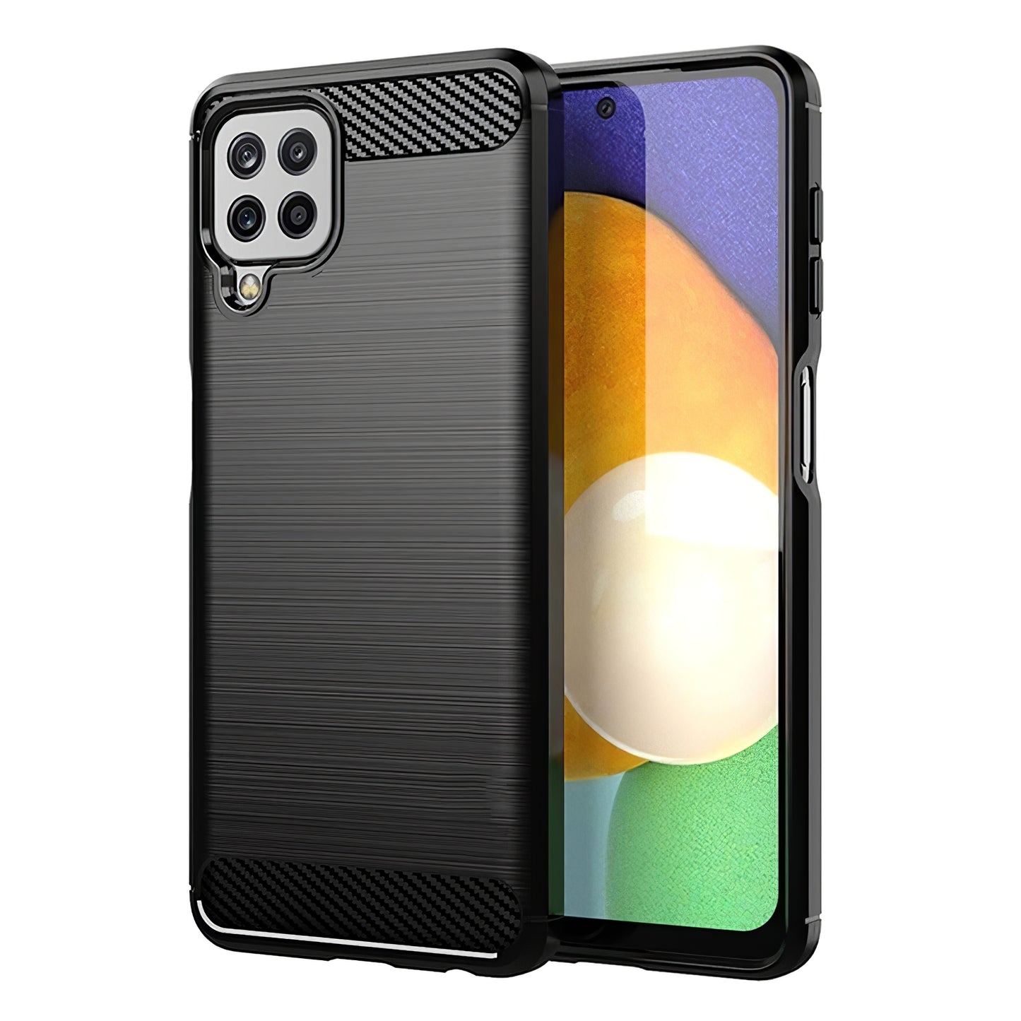 Maska za Samsung Galaxy A22 A225, OEM, Karbon, Crna