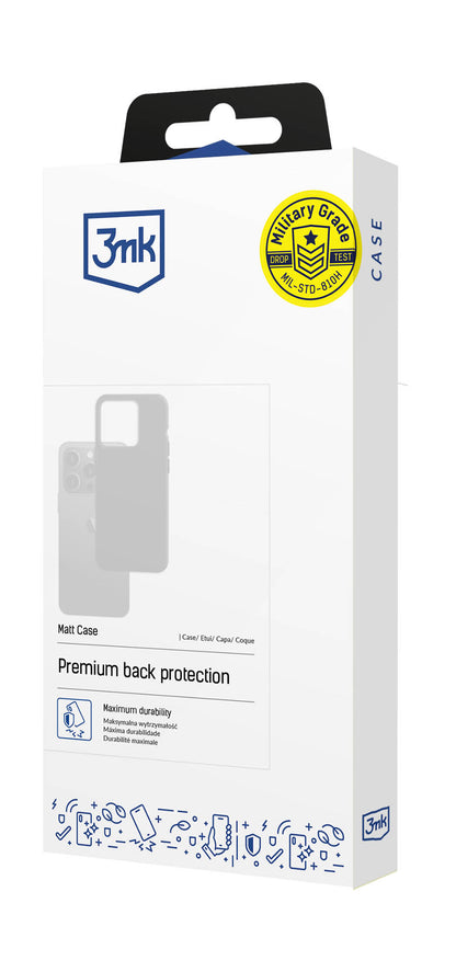 Futrola za Samsung Galaxy A16 5G A166 / A16 4G A165, 3MK, Mat Crna