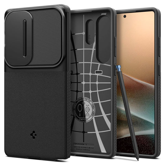 Futrola za Samsung Galaxy S25 Ultra S938, Spigen, OPTIK ARMOR, Crna ACS08969