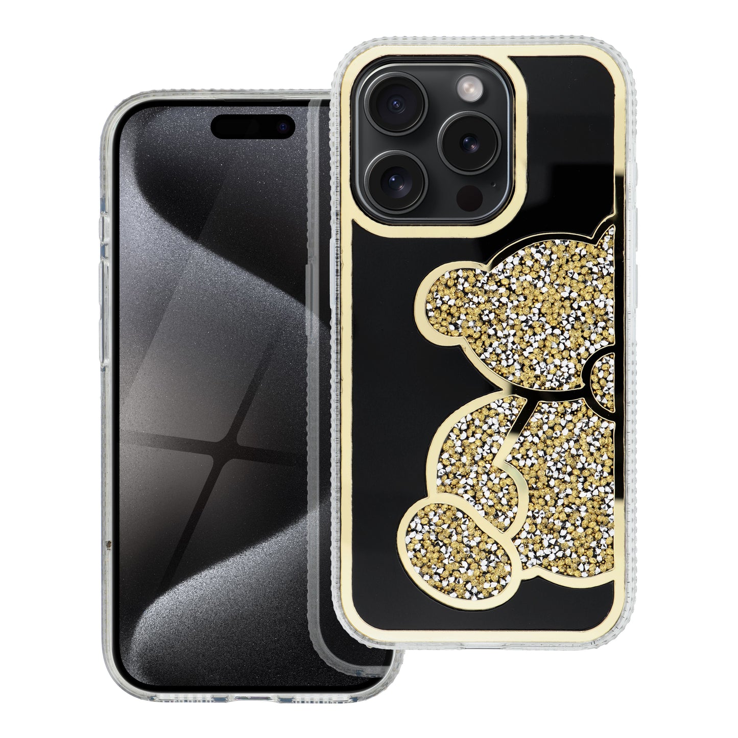 Maska za Samsung Galaxy A15 5G A156 / A15 A155, OEM, Teddy Bear, Zlatna