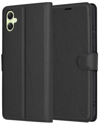 Futrola za Samsung Galaxy A05 A055, Techsuit, Kožna Folio, Crna