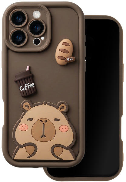 Maska za Samsung Galaxy S25 Ultra S938, OEM, Ultra Trendy 3D Capybara, Smeđa