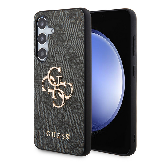 Maska za Samsung Galaxy S24+ S926, Guess, 4G Big Logo, Crna, Ponovno zapakirana