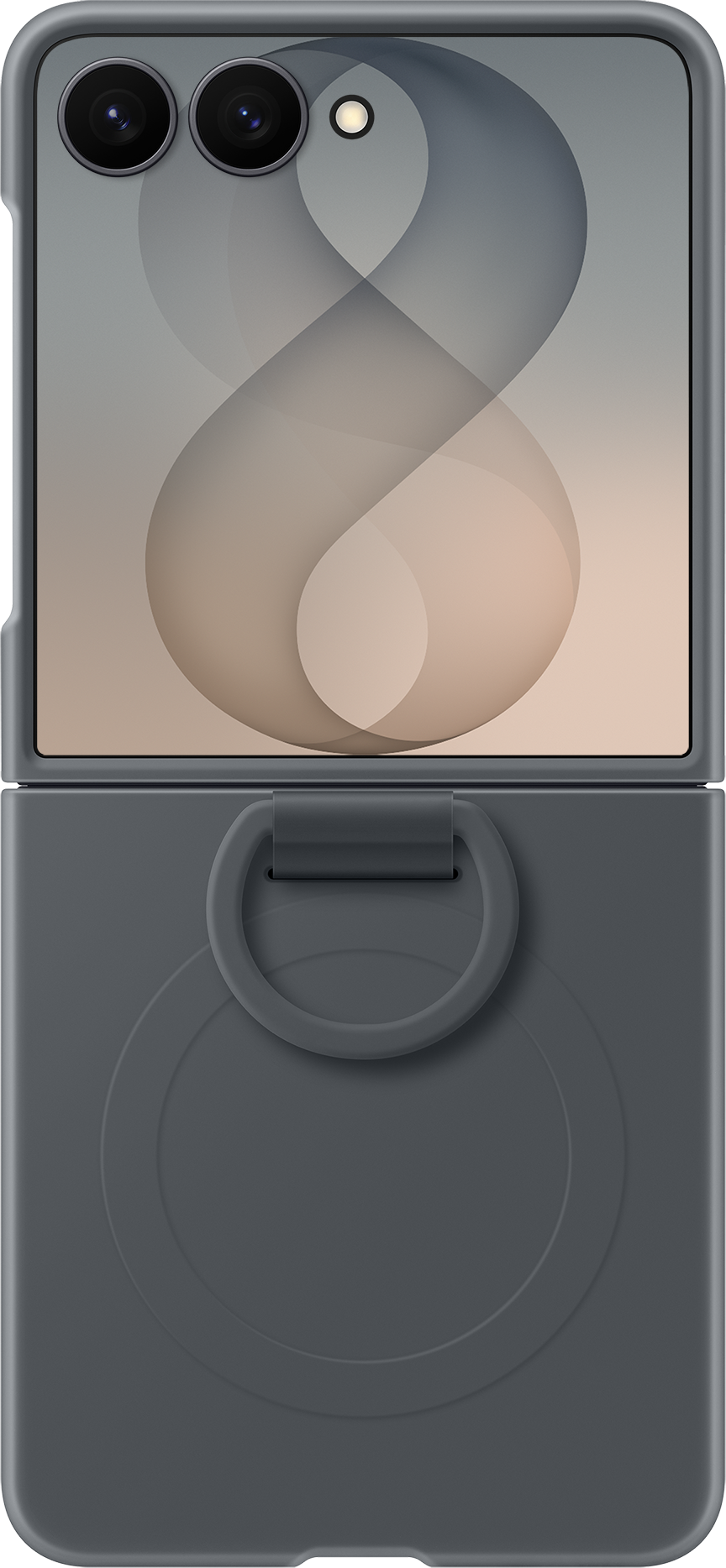 Maska za Samsung Galaxy Z Flip8 F776, Silicone Ring Magnet, Crna EF-EF776CBEGWW