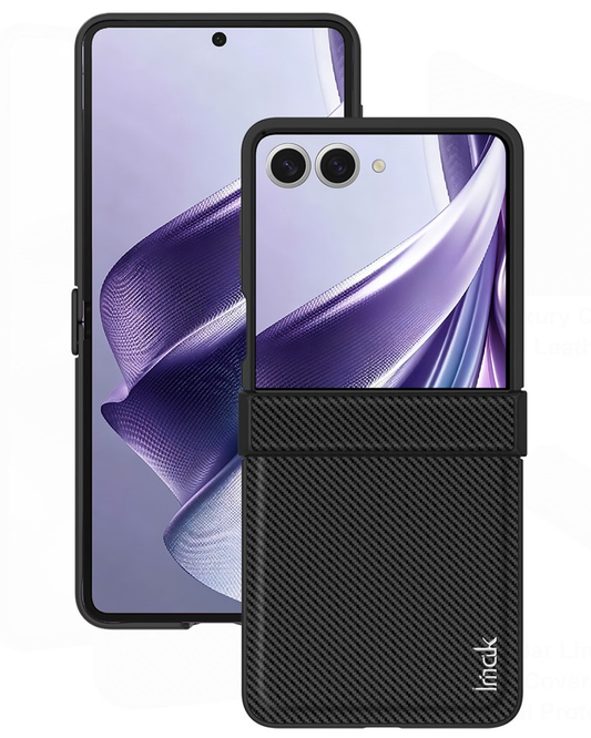 Maska za Samsung Galaxy Z Flip8 F776, Imak, Karbon, Crna