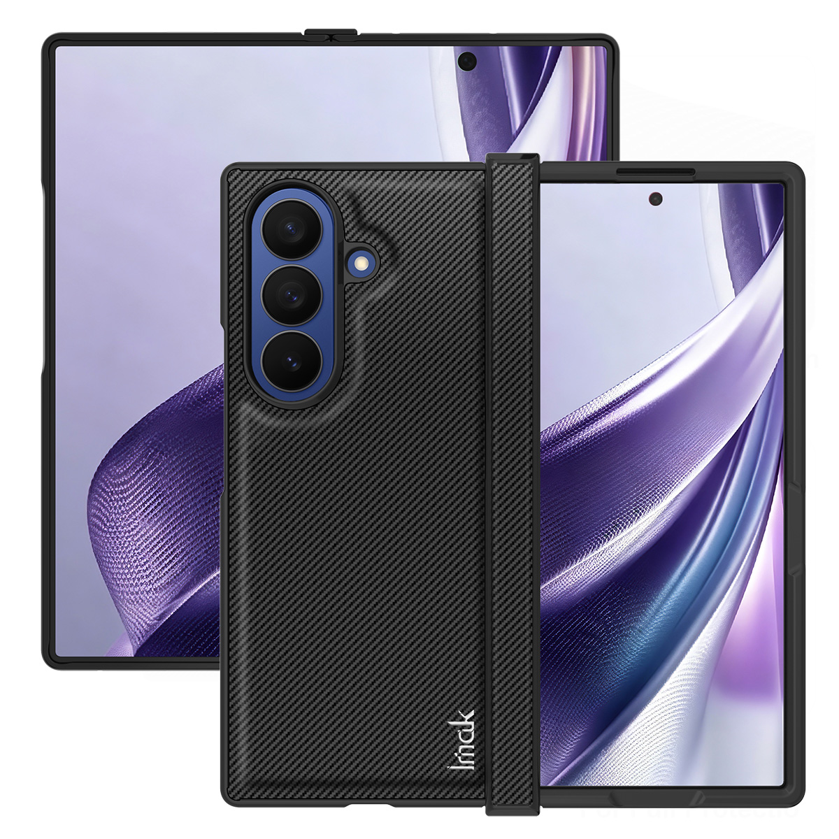 Maska za Samsung Galaxy Z Fold8 Ultra F976, Imak, Karbon, Crna