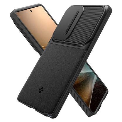 Futrola za Samsung Galaxy S25 Ultra S938, Spigen, OPTIK ARMOR, Crna ACS08969