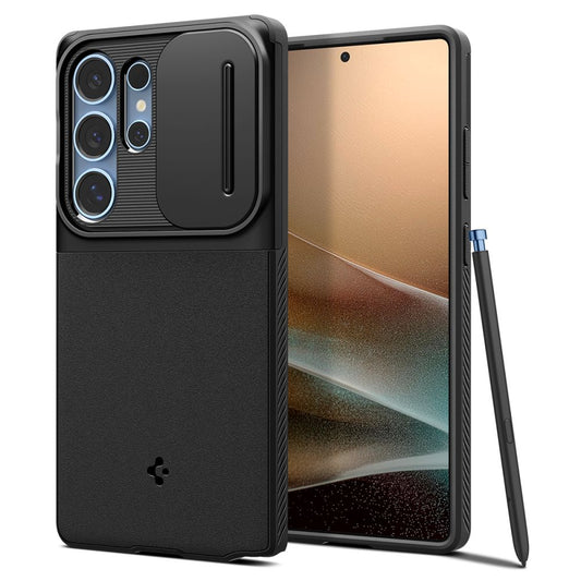 Futrola za Samsung Galaxy S25 Ultra S938, Spigen, OPTIK ARMOR, Crna ACS08969