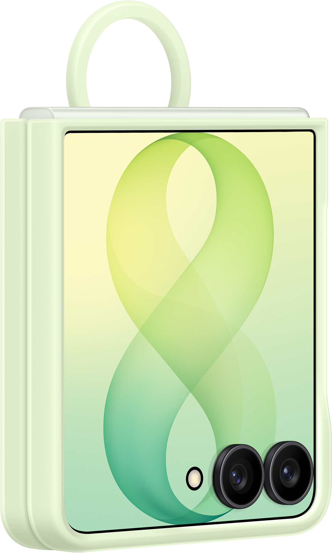 Maska za Samsung Galaxy Z Flip8 F776, Silikonski Prsten Magnet, Zelena EF-EF776CGEGWW
