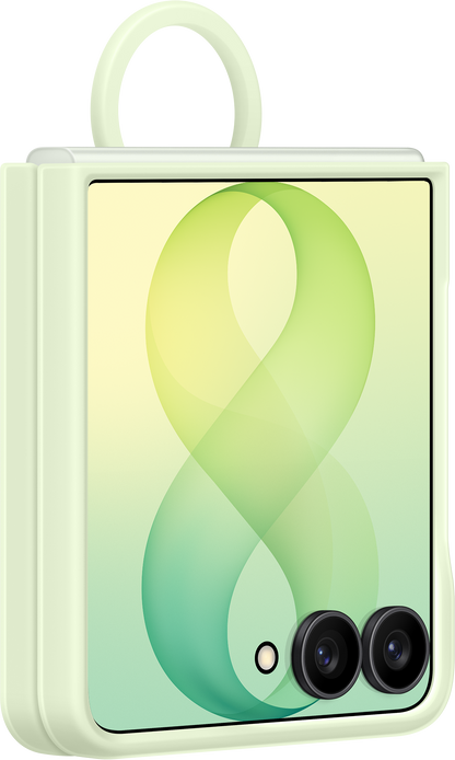 Maska za Samsung Galaxy Z Flip8 F776, Silikonski Prsten Magnet, Zelena EF-EF776CGEGWW