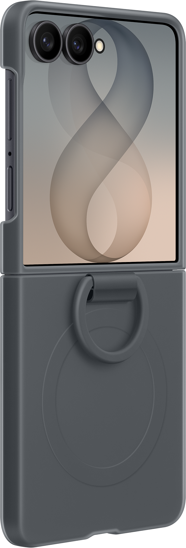 Maska za Samsung Galaxy Z Flip8 F776, Silicone Ring Magnet, Crna EF-EF776CBEGWW