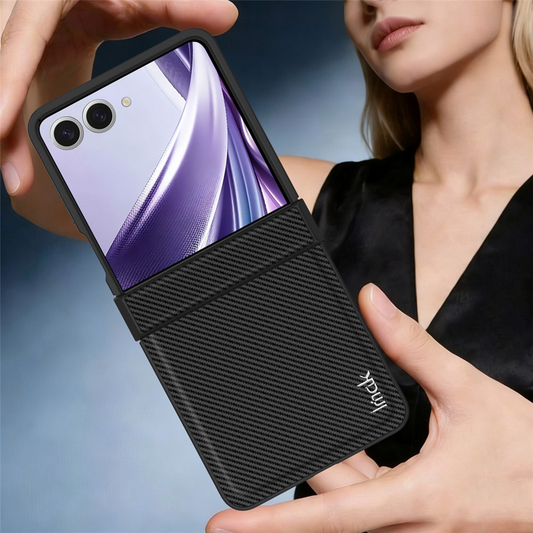 Maska za Samsung Galaxy Z Flip8 F776, Imak, Karbon, Crna