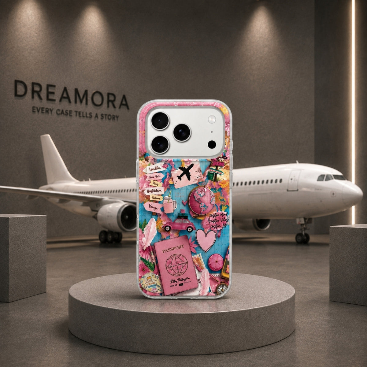 Maska za Samsung Galaxy A07 5G A076 / A07 4G A075, Perfect Case, Dreamora Pink Flight, Višebojna
