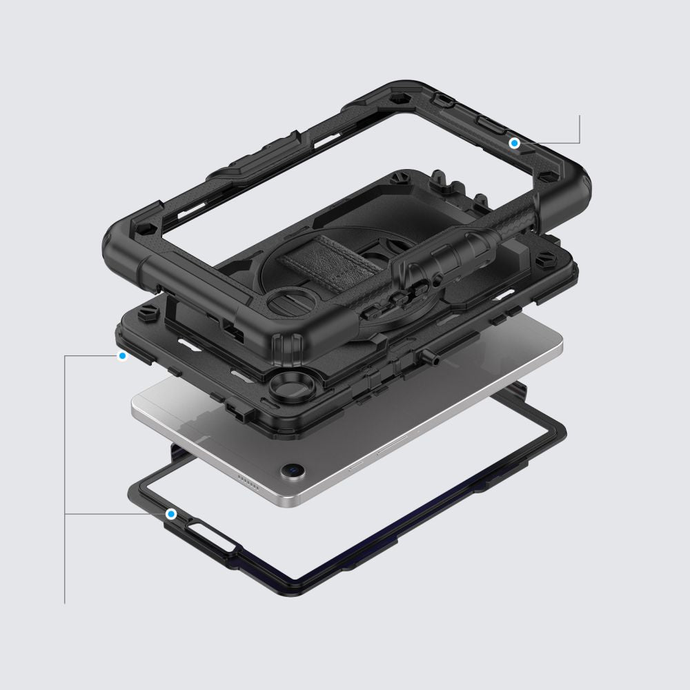 Futrola za Samsung Galaxy Tab A11 / Tab A9, Tech-Protect, Solid360, Crna