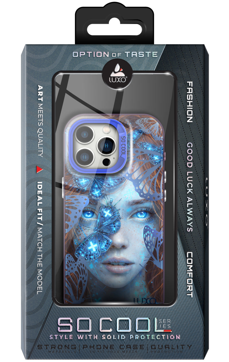 Maska za Samsung Galaxy A05s A057, LUXO So CooL, ArcadiA Butterfly Girl, Višebojna
