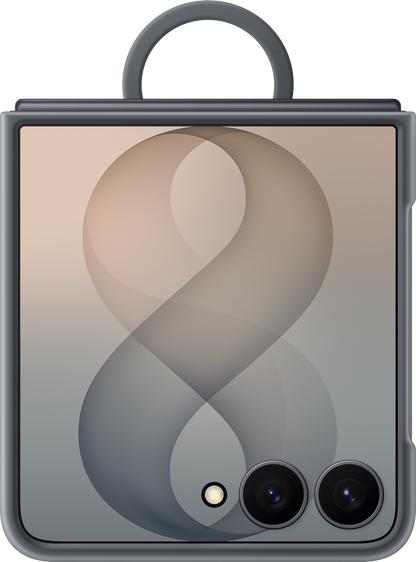 Maska za Samsung Galaxy Z Flip8 F776, Silicone Ring Magnet, Crna EF-EF776CBEGWW