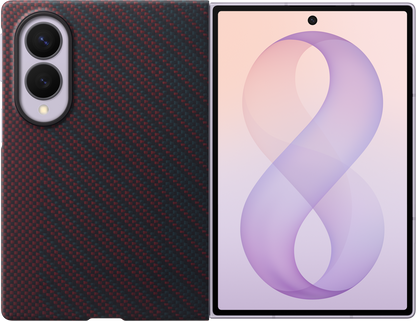 Futrola za Samsung Galaxy Z Fold8 F971, Carbon Magnet Case, Crvena EF-KF971SREGWW