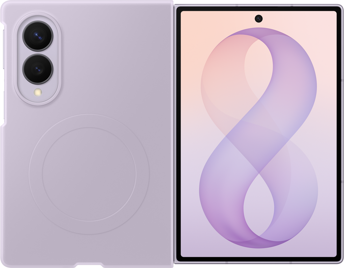 Maska za Samsung Galaxy Z Fold8 F971, Silicone Magnet Case, Ljubičasta EF-EF971CVEGWW