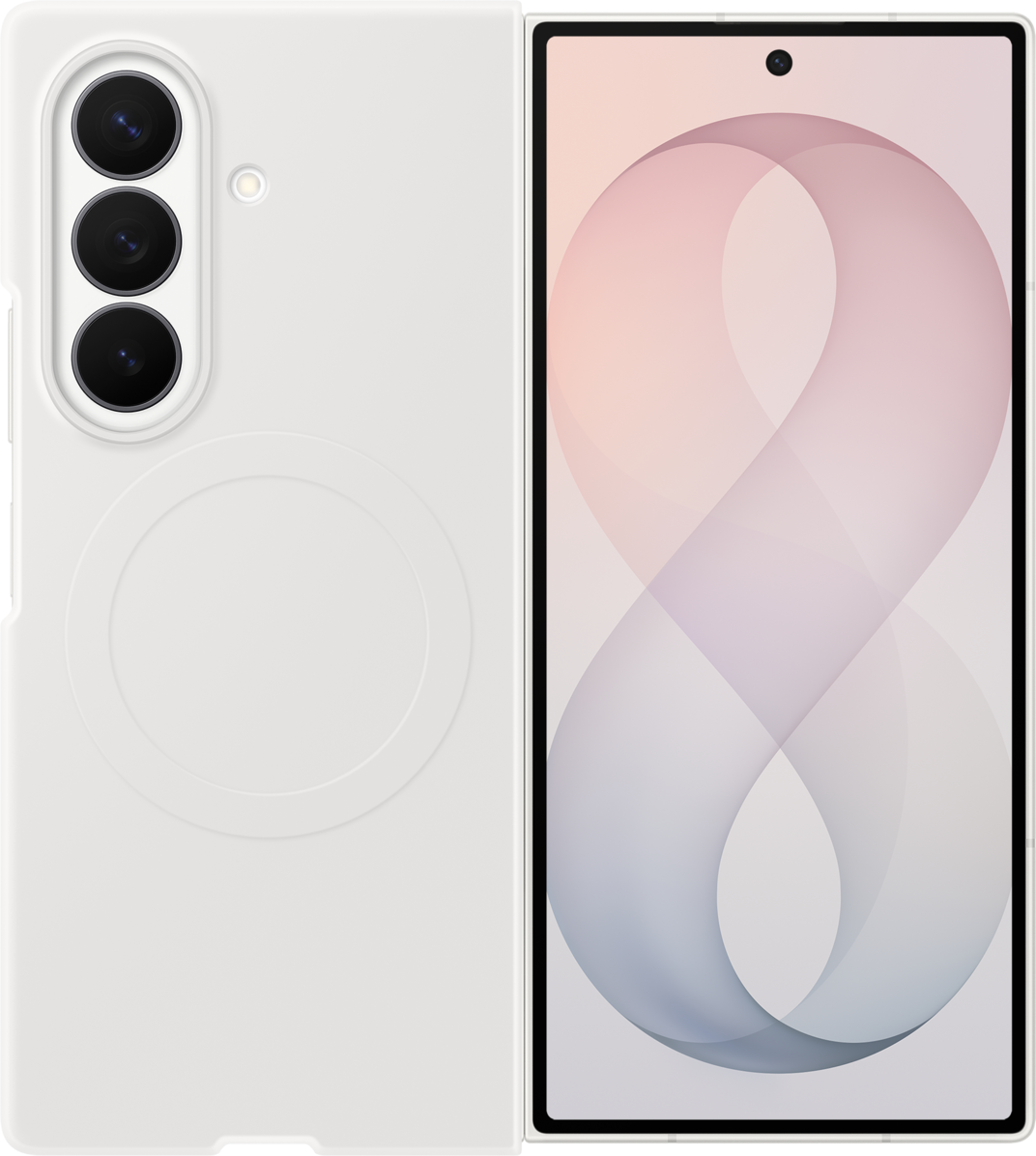 Maska za Samsung Galaxy Z Fold8 Ultra F976, Silicone Magnet Case, Bijela EF-EF976CWEGWW
