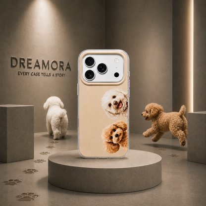 Maska za Samsung Galaxy A07 5G A076 / A07 4G A075, Perfect Case, Dreamora Poodle, Višebojna