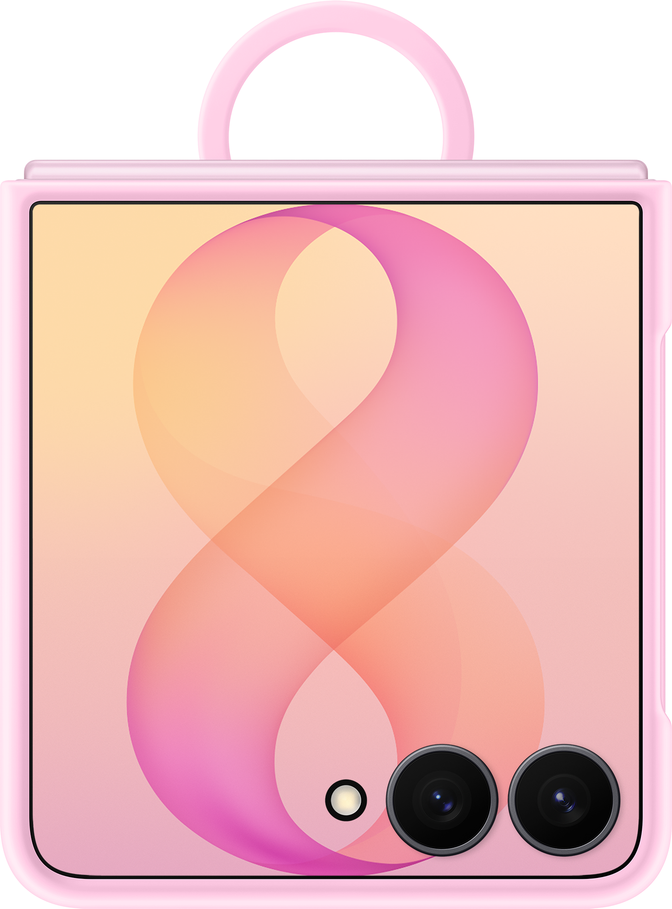 Maska za Samsung Galaxy Z Flip8 F776, Silikonski Prsten Magnet, Roza EF-EF776CVEGWW