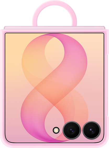 Maska za Samsung Galaxy Z Flip8 F776, Silikonski Prsten Magnet, Roza EF-EF776CVEGWW