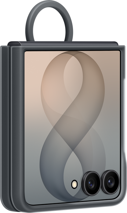 Maska za Samsung Galaxy Z Flip8 F776, Silicone Ring Magnet, Crna EF-EF776CBEGWW