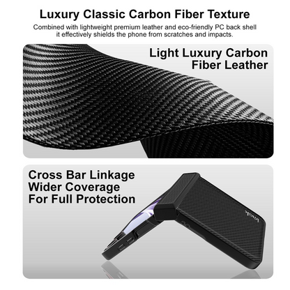 Maska za Samsung Galaxy Z Flip8 F776, Imak, Karbon, Crna