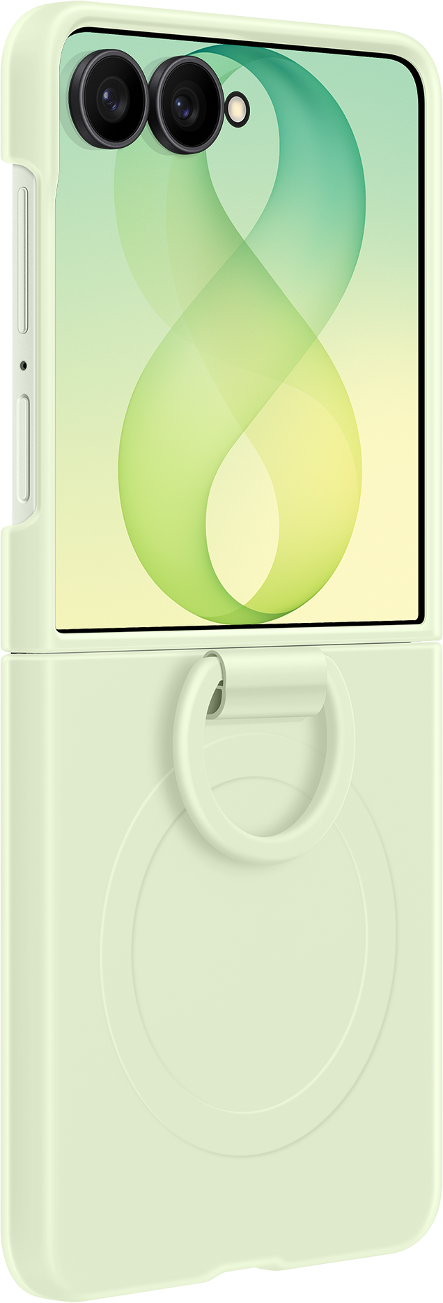 Maska za Samsung Galaxy Z Flip8 F776, Silikonski Prsten Magnet, Zelena EF-EF776CGEGWW