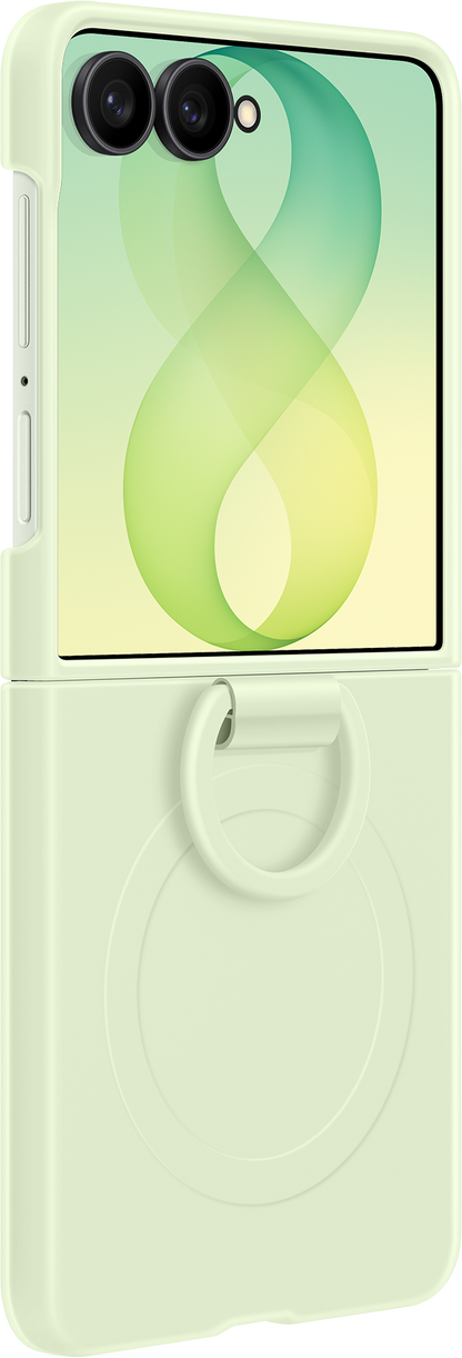 Maska za Samsung Galaxy Z Flip8 F776, Silikonski Prsten Magnet, Zelena EF-EF776CGEGWW