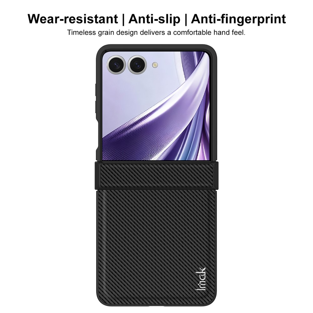 Maska za Samsung Galaxy Z Flip8 F776, Imak, Karbon, Crna
