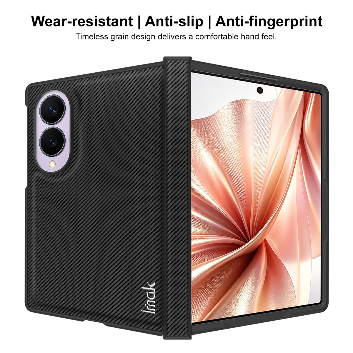 Maska za Samsung Galaxy Z Fold8 F971, Imak, Karbon, Crna