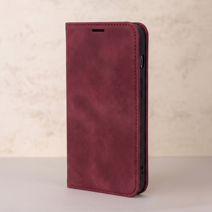 Futrola za Samsung Galaxy A18 5G A186 / A17 4G A175 / A17 5G A176 / A26 A266, OEM, Smart Suede, bordo