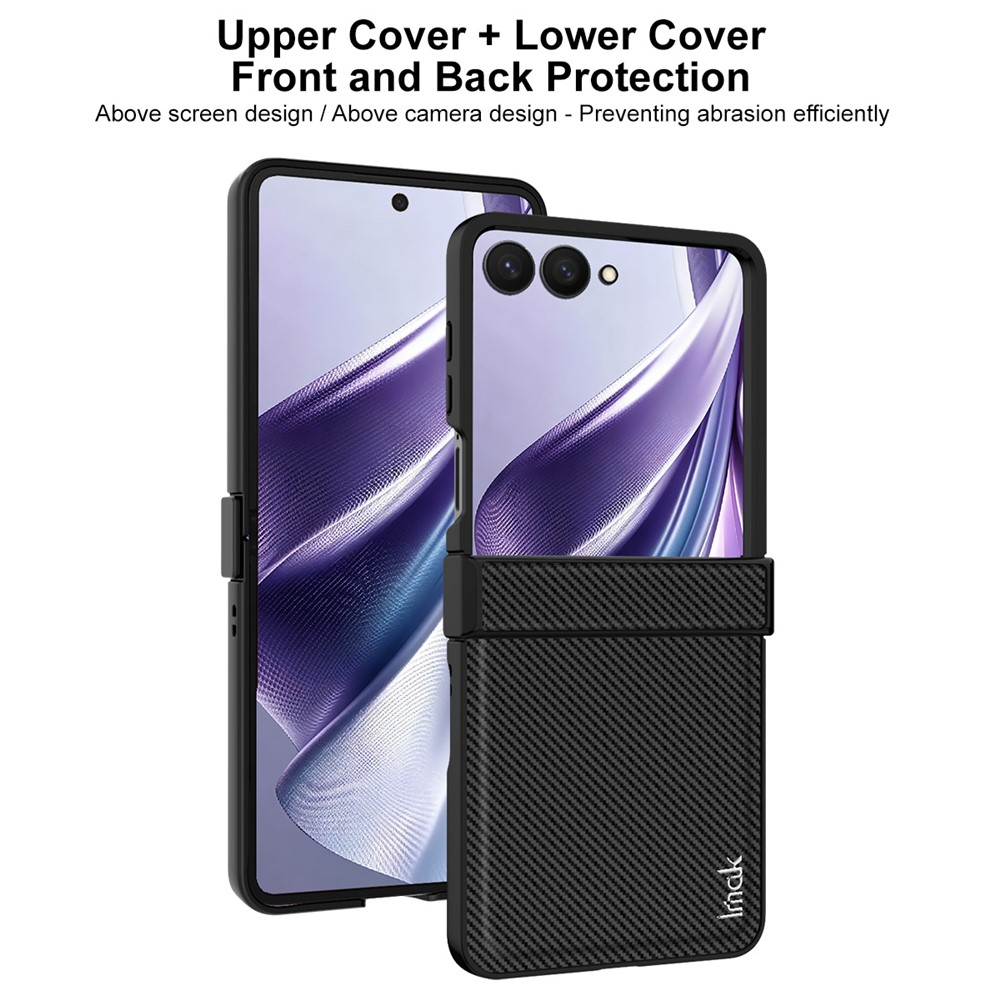 Maska za Samsung Galaxy Z Flip8 F776, Imak, Karbon, Crna