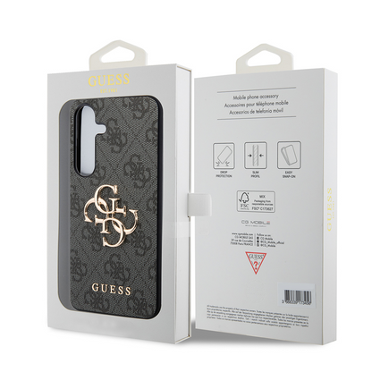Maska za Samsung Galaxy S24+ S926, Guess, 4G Big Logo, Crna, Ponovno zapakirana