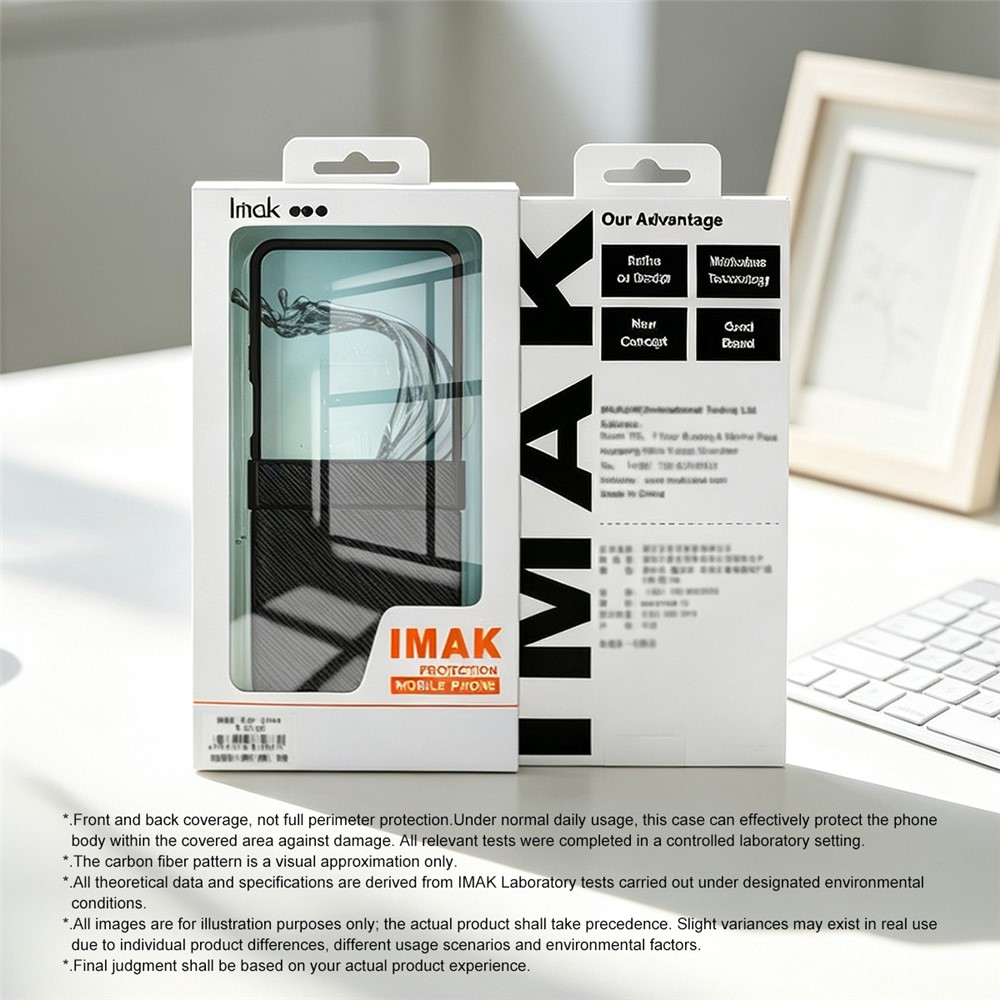 Maska za Samsung Galaxy Z Flip8 F776, Imak, Karbon, Crna