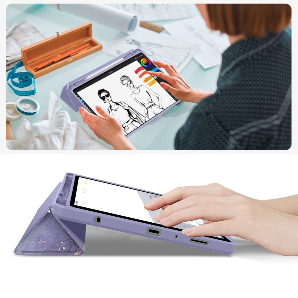 Futrola za Samsung Galaxy Tab A11+ / Tab A9+, Tech-Protect, SC PEN Hybrid, Ljubičasta