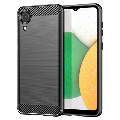 Maska za Samsung Galaxy A03 Core A032, Techsuit, Karbon, Crna
