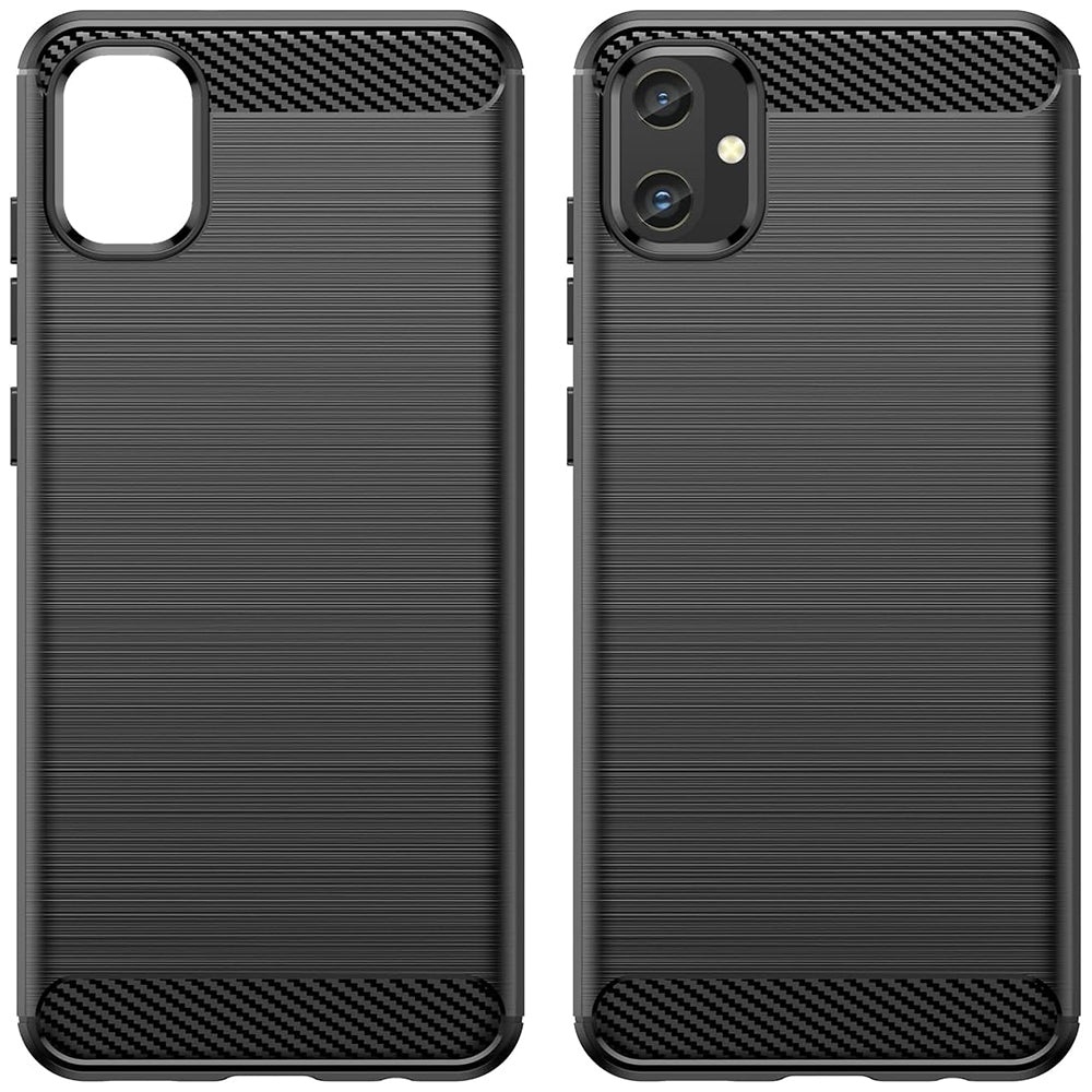 Maska za Samsung Galaxy A05 A055, Techsuit, Karbon, Crna